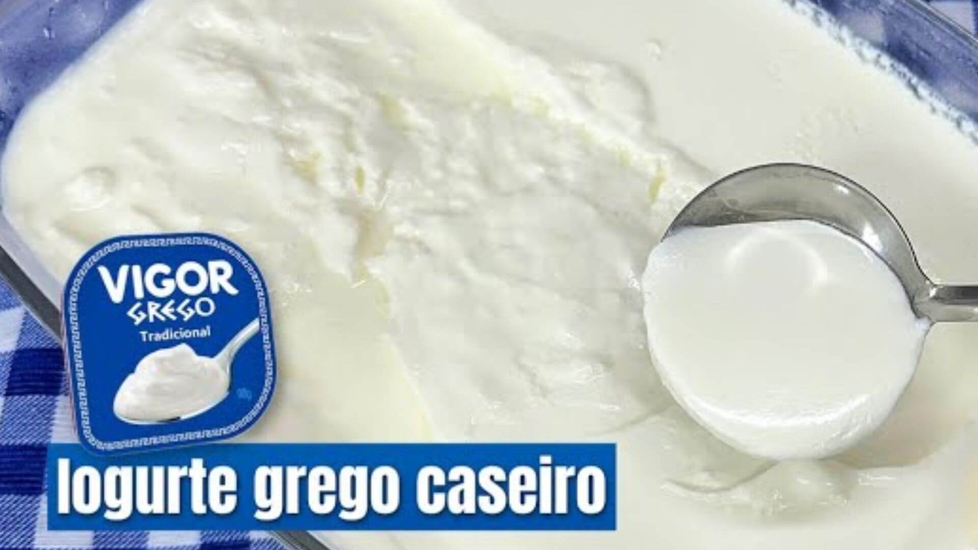 Iogurte grego caseiro muito cremoso e não fica caro para fazer