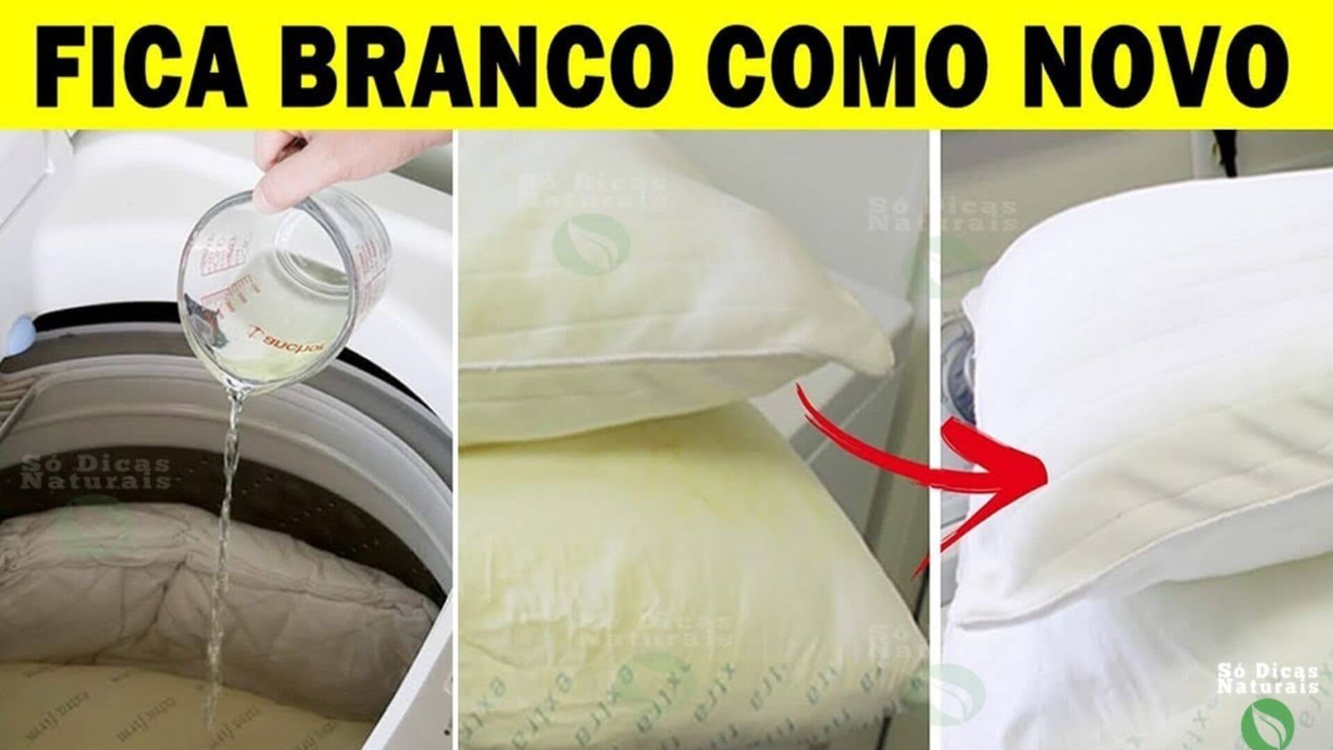 Como lavar travesseiro manchado e encardido na máquina de lavar