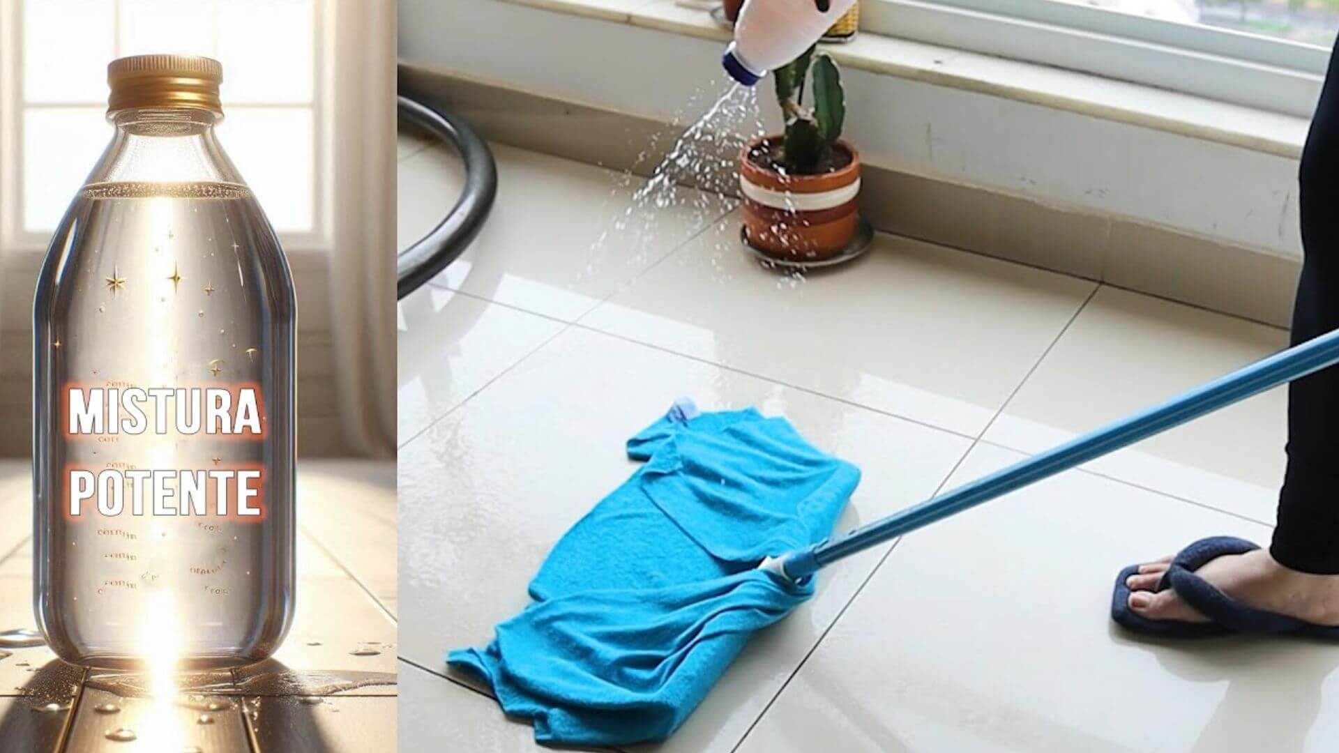 Misturinha limpa piso que faz milagres com chão sujo e encardido