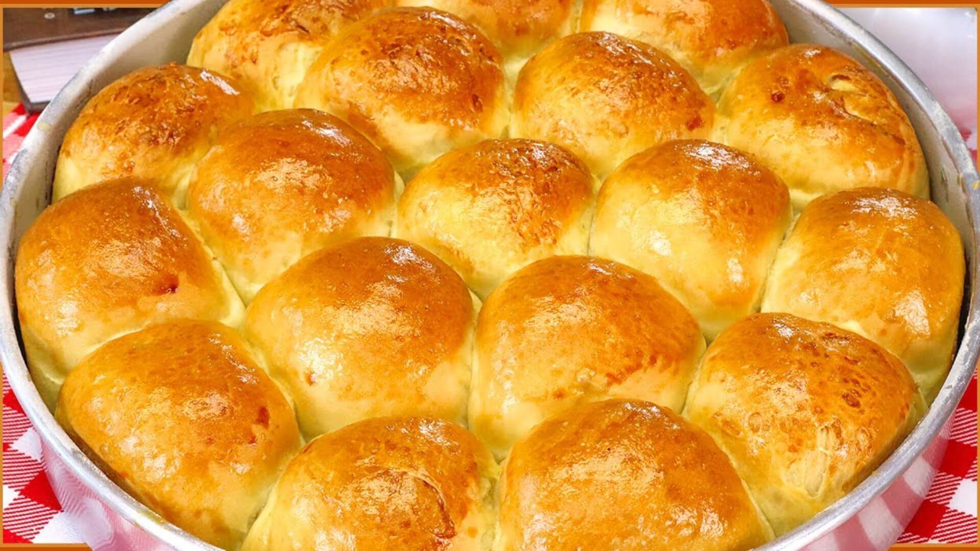 Como fazer pão de leite caseiro fácil e econômico para o café da manhã