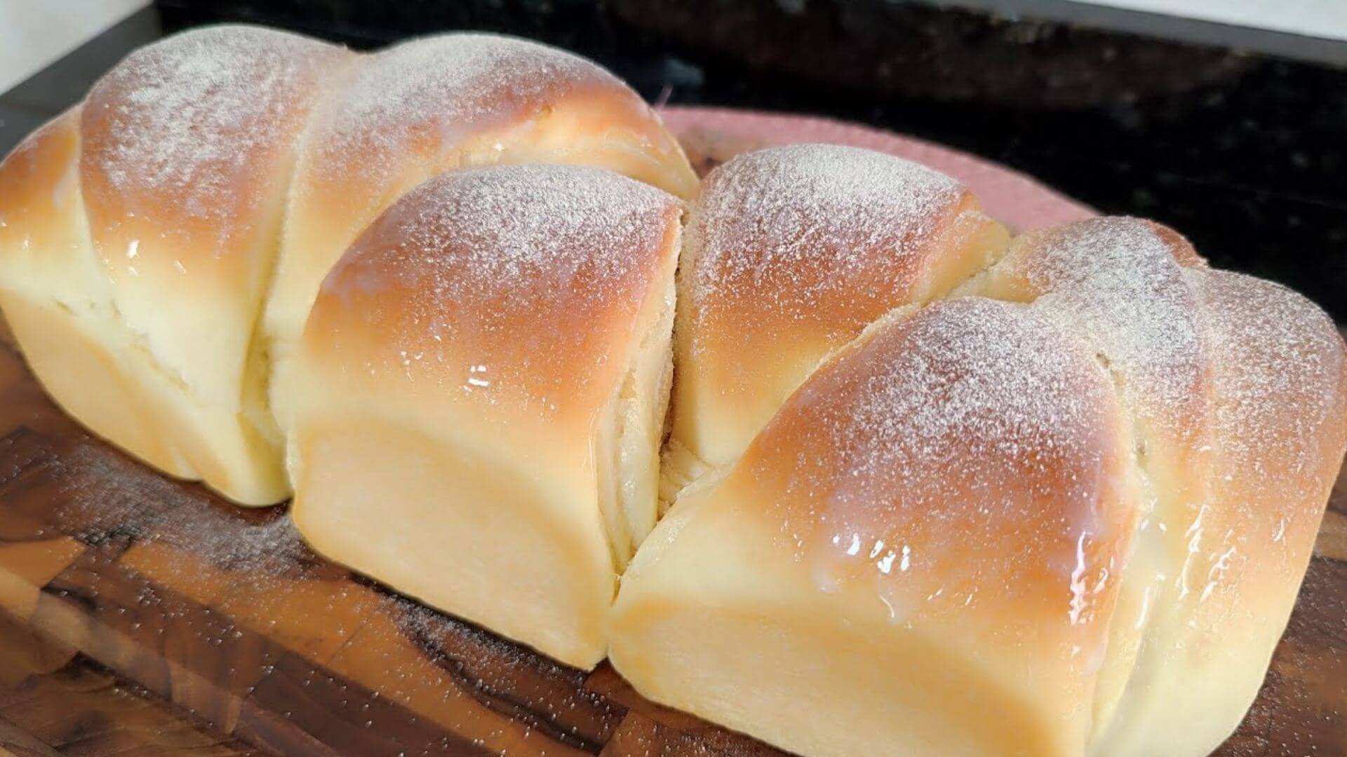 Pão de leite ninho diferente e delicioso para servir no café da manhã ou da tarde