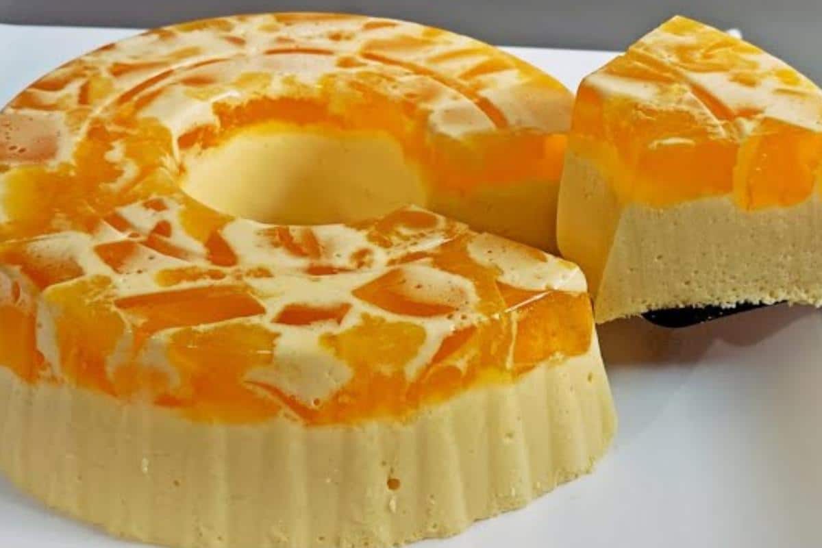 Sobremesa de gelatina muito cremosa e econômica perfeita para servir no natal