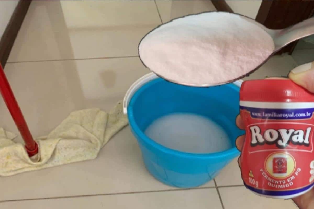 Diarista ensina a fazer um limpador de piso velho usando uma misturinha caseira fácil e eficiente